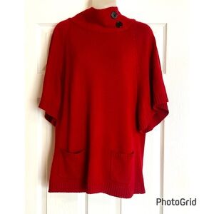 Alyx Bold Red Turtleneck Batwing Sweater